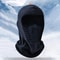 Thickened Fleece Winter Cap, Riding Masked Cap with Scarf Face Protection, Windproof Skiing Hat, Warm Headgear Mask
