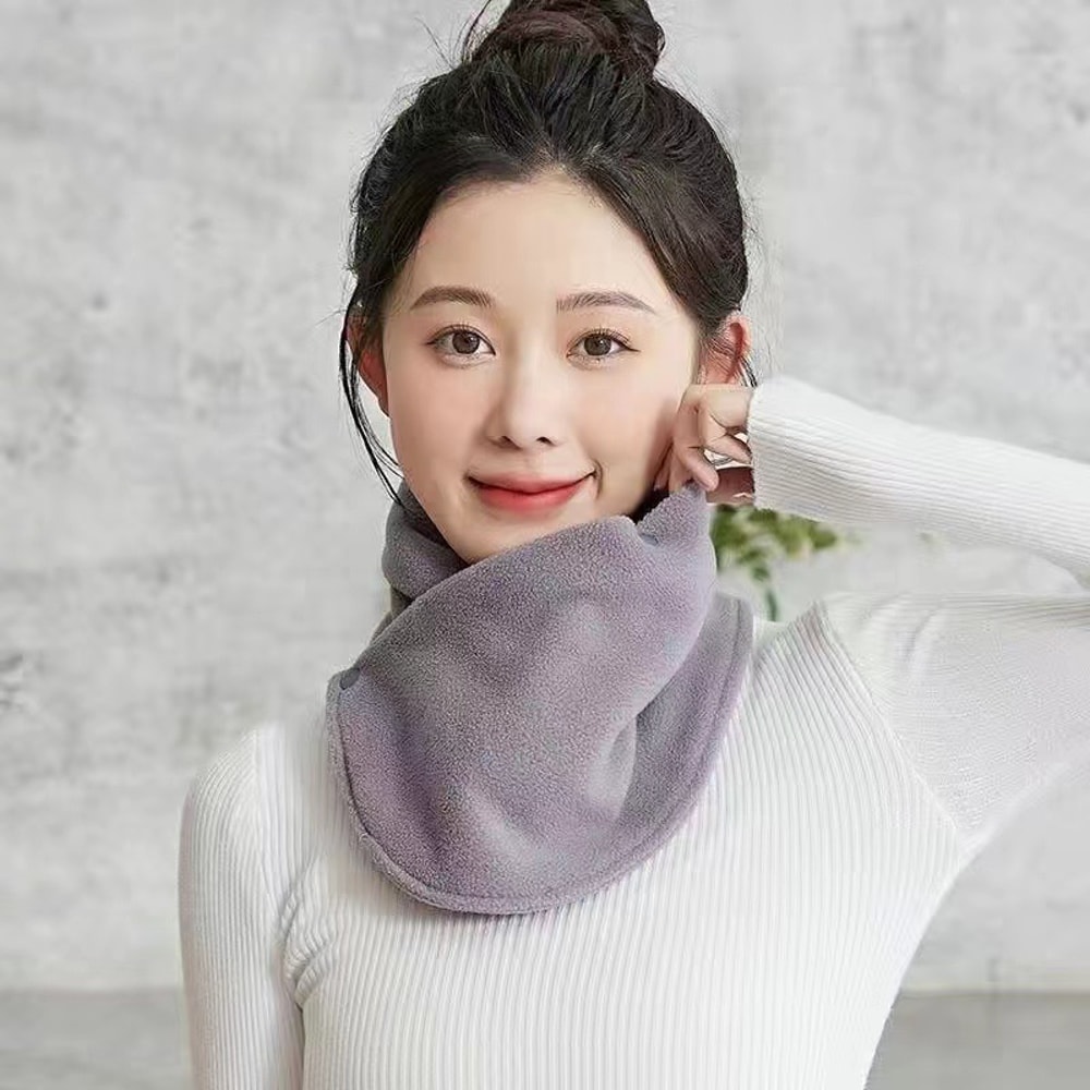 Thick Velvet Warm Neck Cover, Classic Snap Neck Leggings, Windproof Neck Scarf for Winter Cold Riding