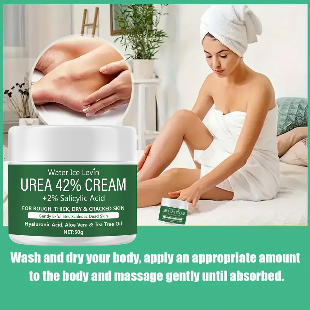 Urea Cream Salicylic Acid Foot and Hand Moisturizer, Deep Nourishing Formula for Soft, Hydrated Skin