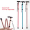Telescopic Fold Crutches, Multifunction Walking Stick, Hiking Stick for Elderly, Outdoor Metal Cane