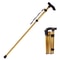Telescopic Fold Crutches, Multifunction Walking Stick, Hiking Stick for Elderly, Outdoor Metal Cane