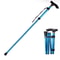 Telescopic Fold Crutches, Multifunction Walking Stick, Hiking Stick for Elderly, Outdoor Metal Cane