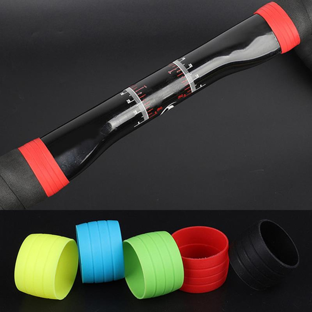 Tape Fixing Sleeve Ring, Silicone Cycling Handlebar, Protective Cover Bike Rubber, Anti-skip Waterproof Plugs Road Hand
