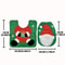Santa Toilet Seat Cover Set 2PC Christmas Bathroom Decor Santa On The Toilet Seat Cover And Mat For 2