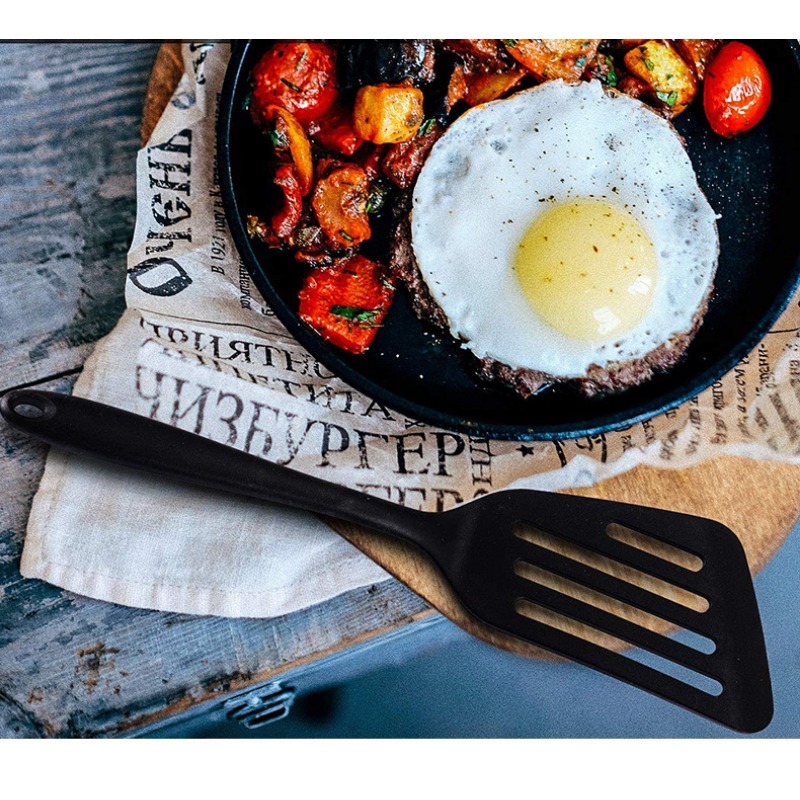 Scoop Fried Shovel, Egg Fish Frying Pan Spatula Silicone Turners Kitchen Accessories