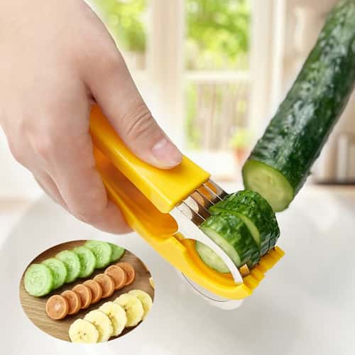 Portable Manual Slicer, Multifunctional Vegetable Chopper, Banana Cucumber Cutter for Home Use, Kitchen Gadgets
