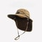 Quick-Drying Panama Bucket Hat with Tied Neck Protection for Outdoor Activities