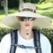 Men Women Breathable Summer Large Sun Hat, UV Protection Mesh Fishing Cap, Hiking and Beach Fisherman Hat for Outdoor