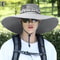 Men Women Breathable Summer Large Sun Hat, UV Protection Mesh Fishing Cap, Hiking and Beach Fisherman Hat for Outdoor