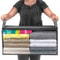 Non-Woven Foldable Storage Bag, Large Capacity Quilt Organizer with Zipper
