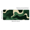 Mouse Pad Large Desk Pad, Green and Beige Abstract, Natural Rubber, Anti Slip Office Desk Mat, Perfect Gift for Teens