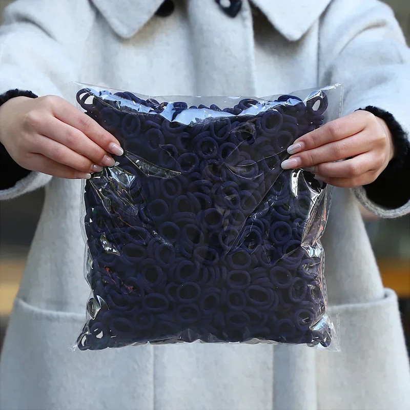 Elastic Hair Ties for Girls, Colorful Nylon Ponytail Hold Scrunchie, Fashion Hair Accessories