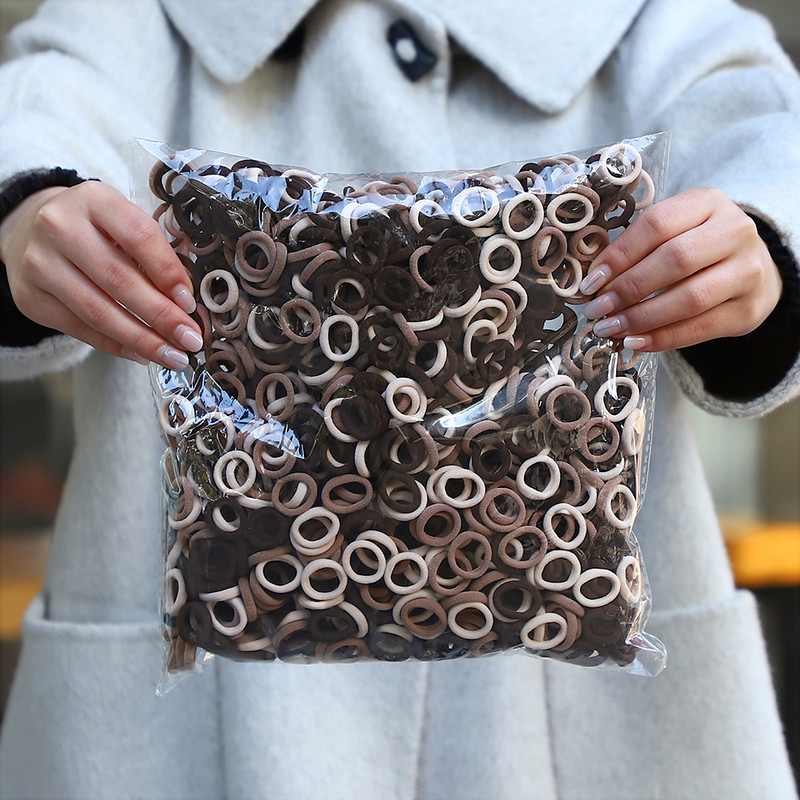 Elastic Hair Ties for Girls, Colorful Nylon Ponytail Hold Scrunchie, Fashion Hair Accessories