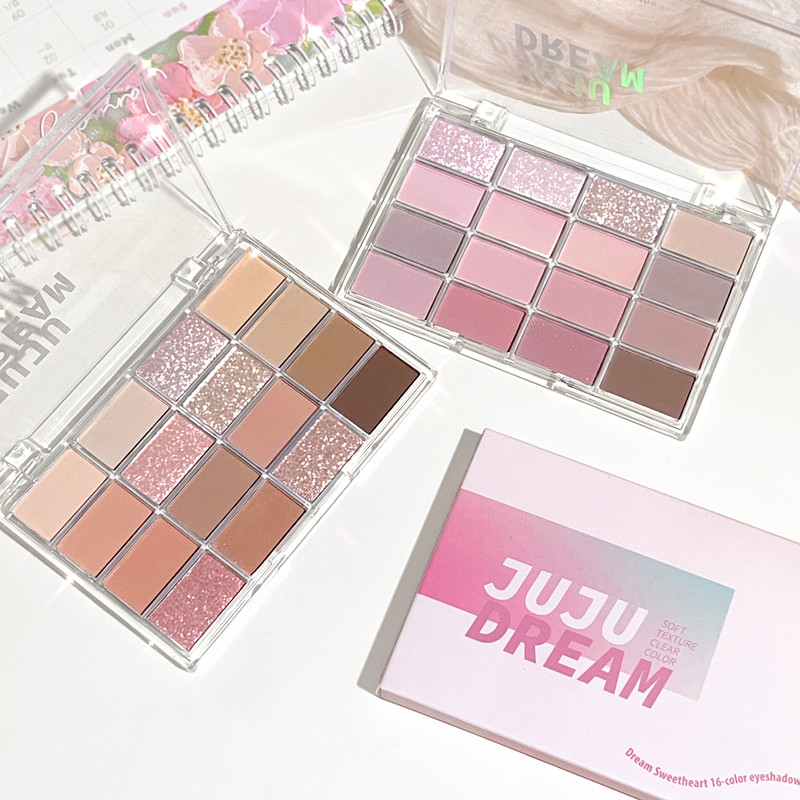 LowSaturated Earth Color Eye Shadow Plate With Pearlescent Matte Finish 4