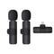 Portable Wireless Lavalier Microphone for iPhone, Android, Mini Mic for Gaming, Audio Video Recording, Live Broadcast
