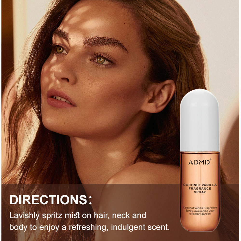 Compact TravelReady Fragrance Spray Coconut Perfume Sprays For Hair Body 1