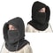 Motorcycle Riding Unisex Winter Balaclava Knit Hood, Windproof Mask with Drawstring, Warm Knitted Cap for Cold Weather