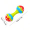 Hand Rattles Soothing, Toddler Double-Headed Rattle Toys, Baby Grip Nibbling Toys