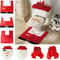 New Cute Christmas Toilet Seat Covers, Santa Claus Bathroom Mat, Holiday Home Supplies, Navidad Gift Decor for New Year