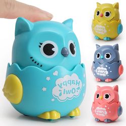 interactive kids owl shaped press mechanical wind up sliding toys for boys and girls xmas birthday gift