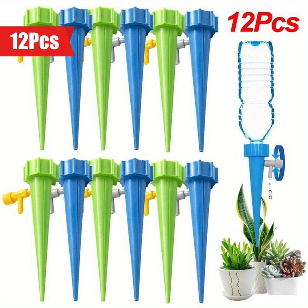 Self Watering Spike Automatic Drip Irrigation System Adjustable Water Dripper For Flower Plants And 0