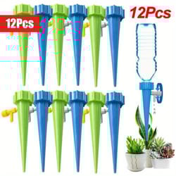 self watering spike, automatic drip irrigation system, adjustable water dripper for flower plants and greenhouse garden