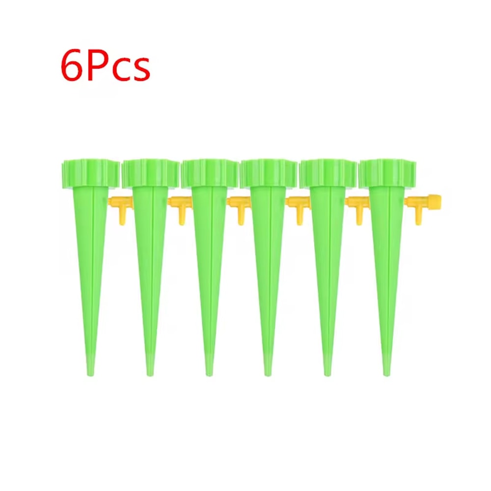 Self Watering Spike Automatic Drip Irrigation System Adjustable Water Dripper For Flower Plants And 4