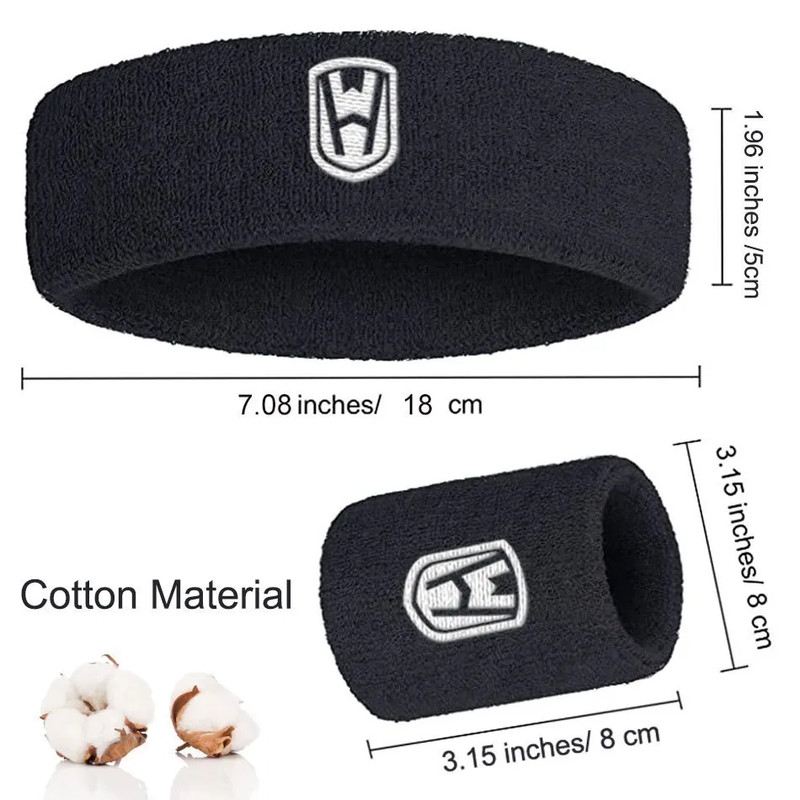 Elastic Sweatband WOSWEIR Cotton Athletic Headband For Basketball Fitness Gym Men Women Volleyball 4