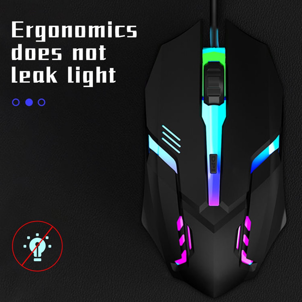 Ergonomic Gaming Mouse for Laptop and Desktop, Latest High-Quality USB RGB Backlit