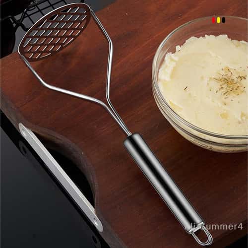 Stainless Steel Mud Press Masher, Potatoes Crusher, Kitchen Gadget Puree Juice Maker for Cocina