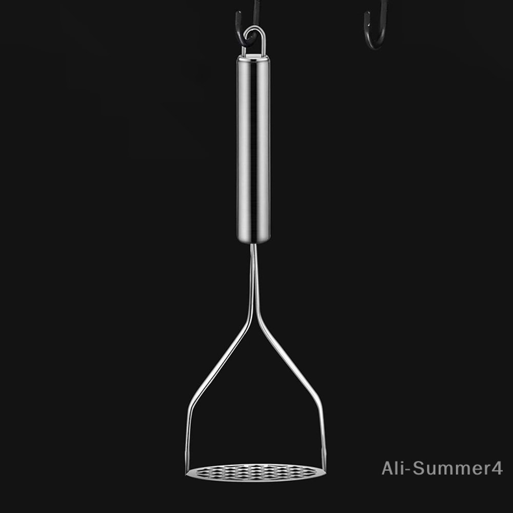 Stainless Steel Mud Press Masher, Potatoes Crusher, Kitchen Gadget Puree Juice Maker for Cocina