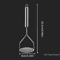 Stainless Steel Mud Press Masher, Potatoes Crusher, Kitchen Gadget Puree Juice Maker for Cocina