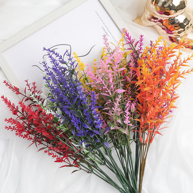 Wedding Home Garden Lavender Fake Plant Artificial Flower Photography Props Household Products Bridal Bouquet
