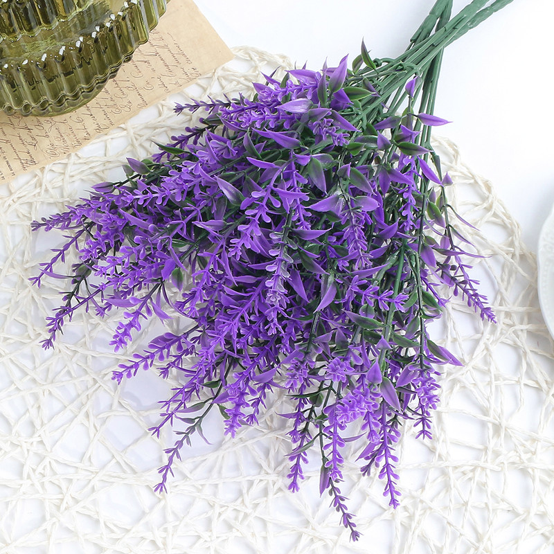 Wedding Home Garden Lavender Fake Plant Artificial Flower Photography Props Household Products Bridal Bouquet