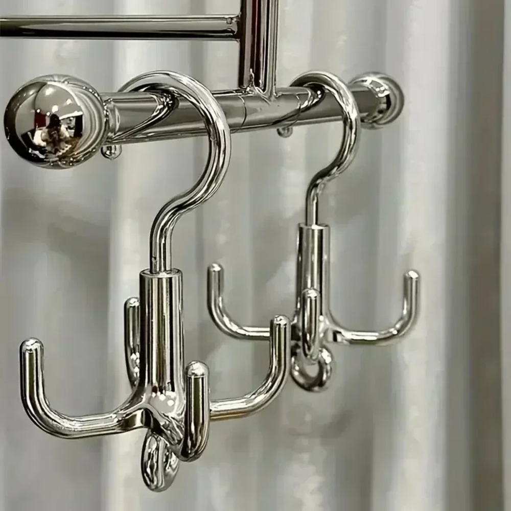 Punch-Free Claw Rotation Coat Hanger, Multifunctional Storage Rack