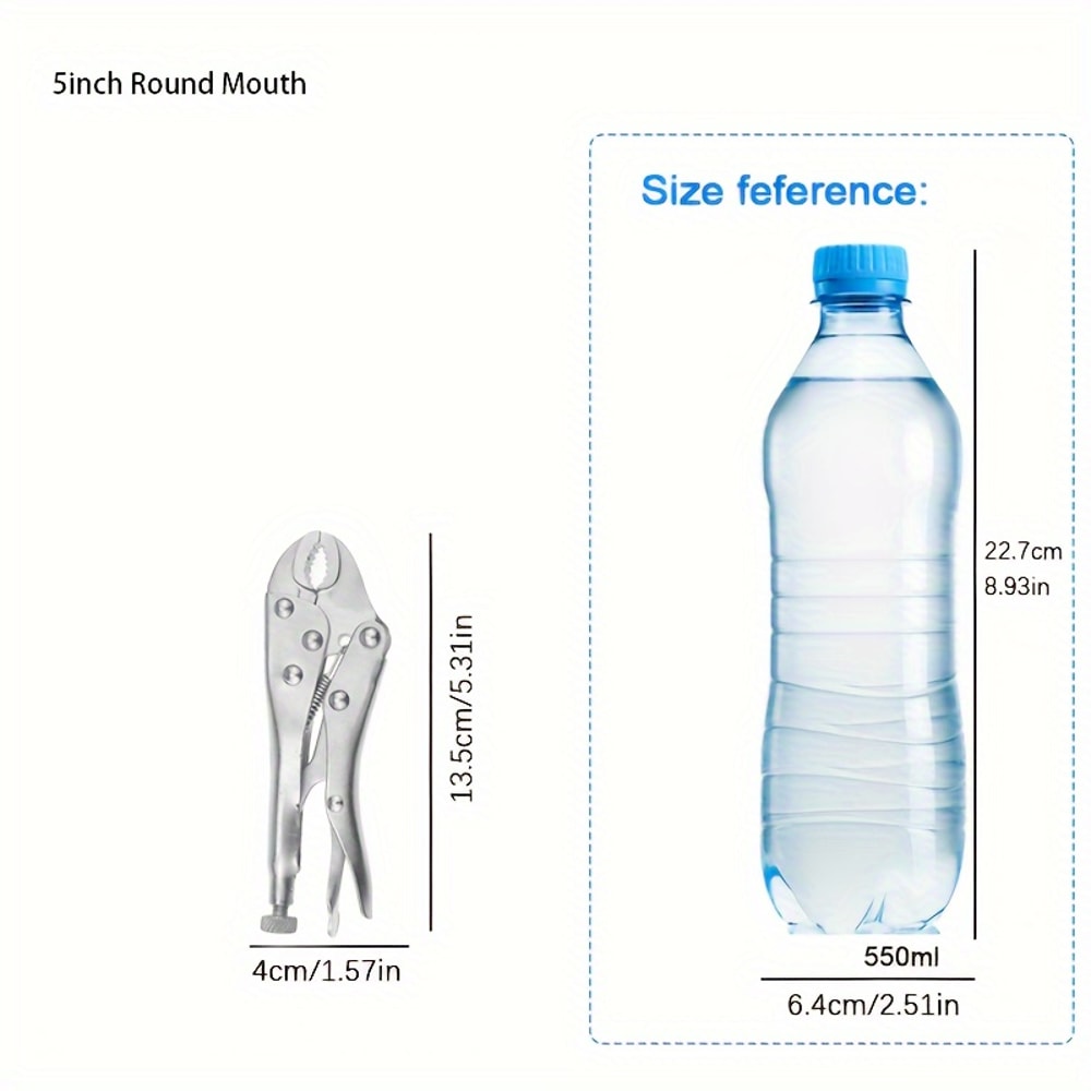 Multifunctional Pressure Pliers – Heavy Duty Locking Pliers with Adjustable Metal Face Clamp for Woodworking and Welding