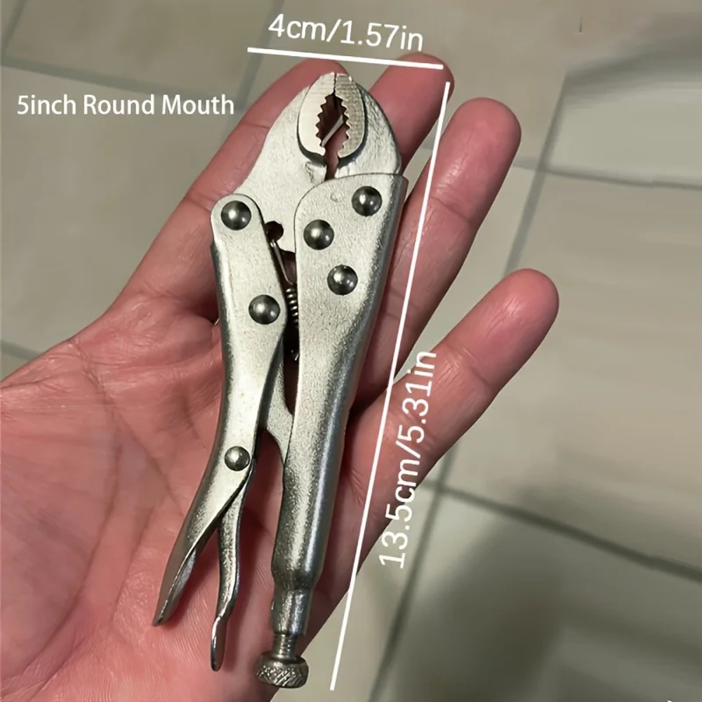 Multifunctional Pressure Pliers – Heavy Duty Locking Pliers with Adjustable Metal Face Clamp for Woodworking and Welding