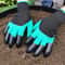 Waterproof, Claw Resistant Garden Gloves for Soil Digging, Ground Scraping, Wear-Resistant Protection