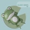 New Baby Bath Swimming Toy Cute Frogs Clockwork Bath Toy For Children Bath Toys 4