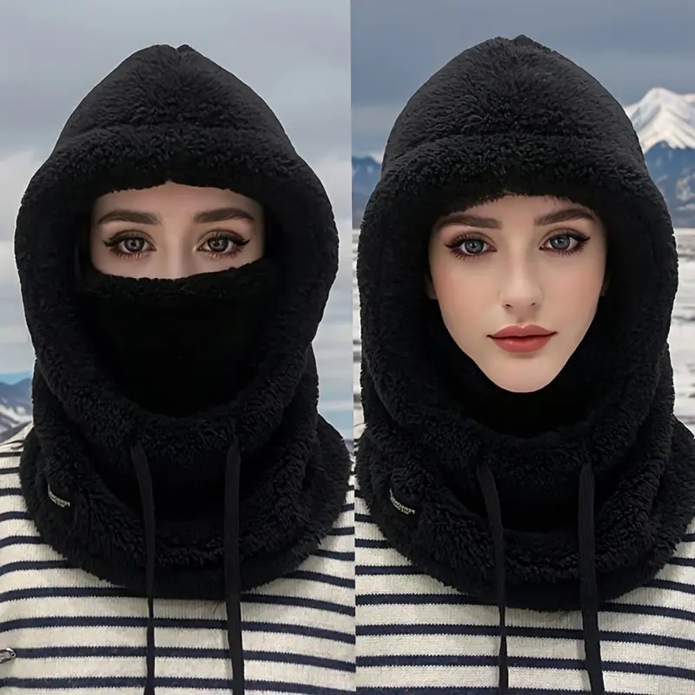 Thermal Windproof Ski Hood Winter Warm Balaclava Face Cover Fleece Adjustable Cycling Neck Cover Fu 8
