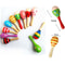 Funny Dolls, Colorful Wooden Small Rattles, Maracas Beat Baby Educational Toys for Kids