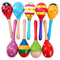 Funny Dolls, Colorful Wooden Small Rattles, Maracas Beat Baby Educational Toys for Kids
