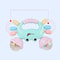 Early Development Crab Rattle Baby Toys, Random Color Teether for Newborn Babies