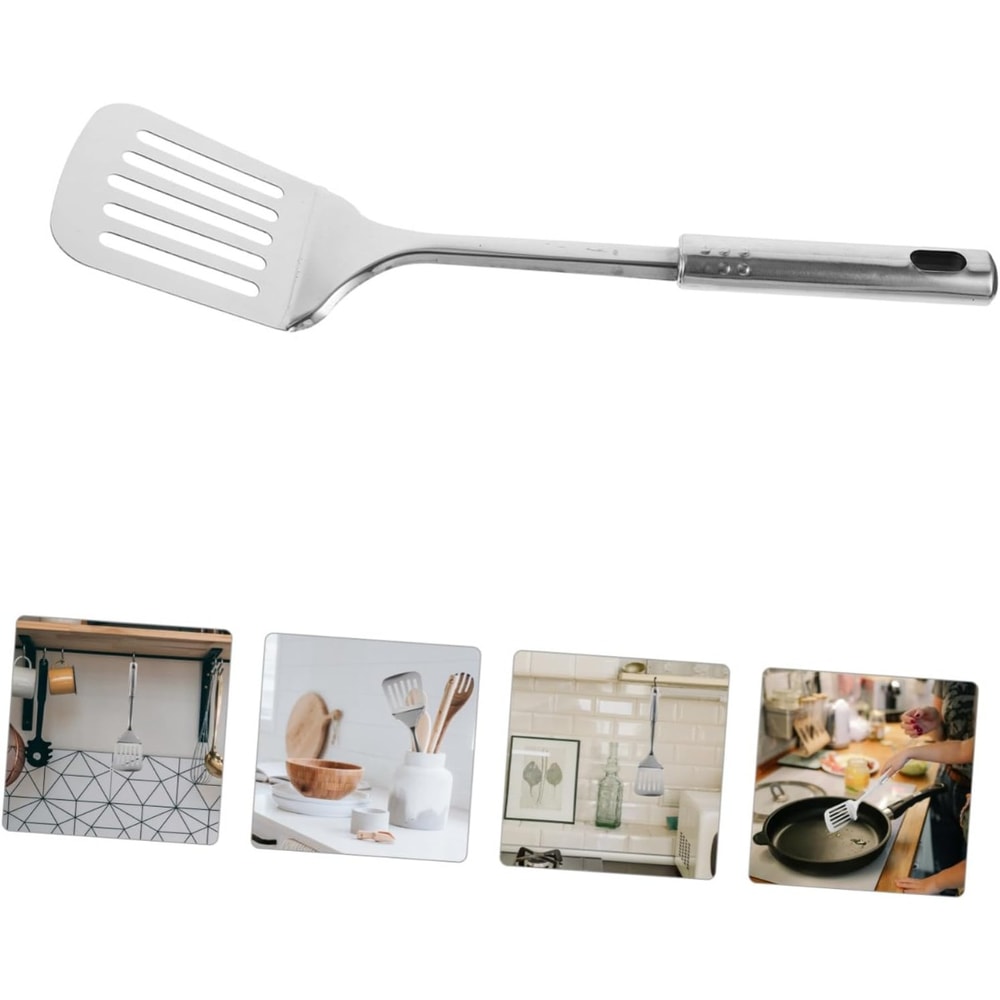 Kitchen Spatula, Stainless Steel Shovel for Non Stick Cookware, Dishwasher Safe & Easy to Clean