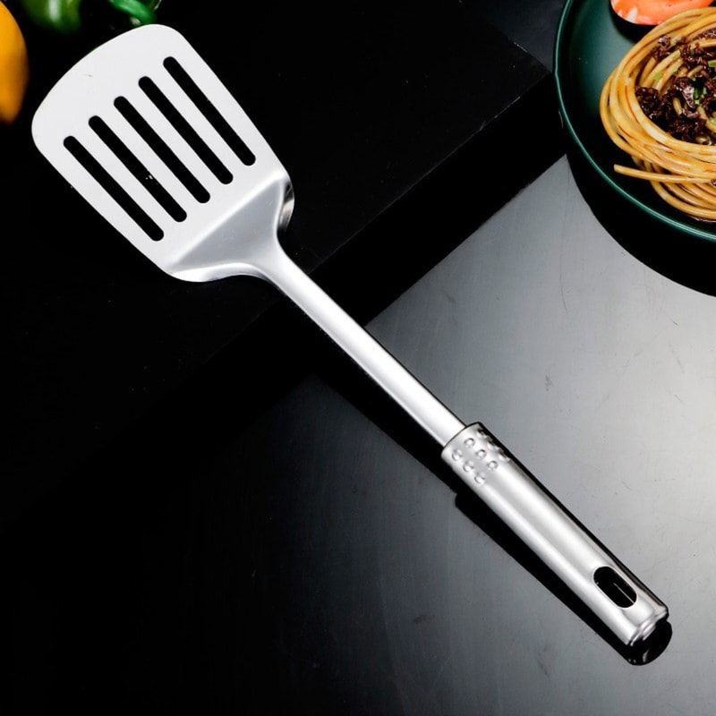 Kitchen Spatula, Stainless Steel Shovel for Non Stick Cookware, Dishwasher Safe & Easy to Clean