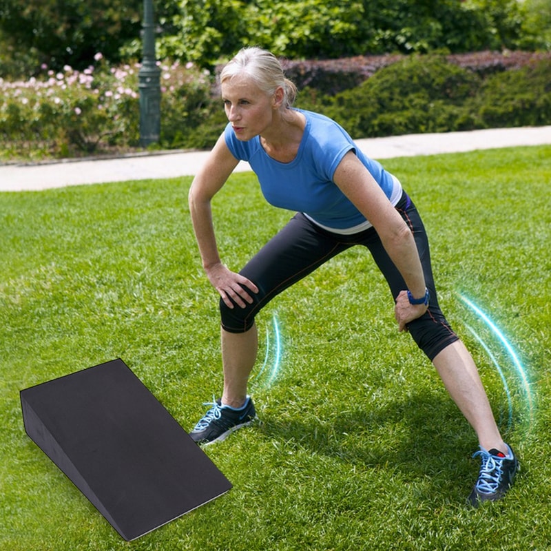 Non-Slip Yoga Wedge Blocks for Squat, Yoga Stretch Slant Board, Multi-Functional Calf Raise Block for Fitness
