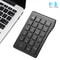 Wireless Numeric Keypad Bluetooth, Jomaa Rechargeable Slim Numpad for Effortless Data Entry