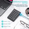 Wireless Numeric Keypad Bluetooth, Jomaa Rechargeable Slim Numpad for Effortless Data Entry