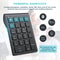 Wireless Numeric Keypad Bluetooth, Jomaa Rechargeable Slim Numpad for Effortless Data Entry