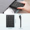 Wireless Numeric Keypad Bluetooth, Jomaa Rechargeable Slim Numpad for Effortless Data Entry